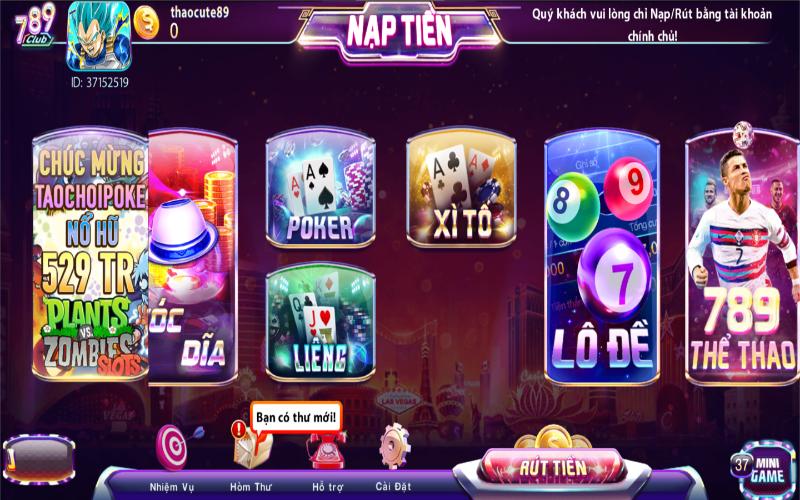 Đôi nét game poker 789club online