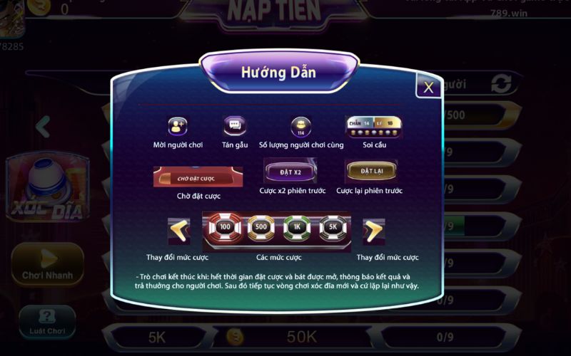 Chi tiết luật chơi thú vị của game Xóc đĩa 789club