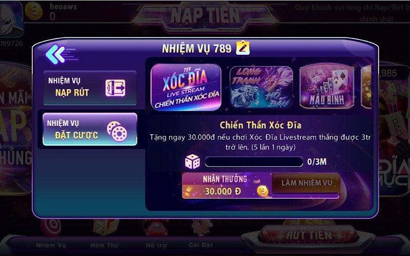 Khuyến mãi 789club khi đặt cược