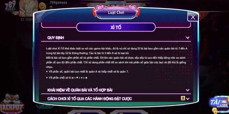 Thông tin về game xì tố 789club