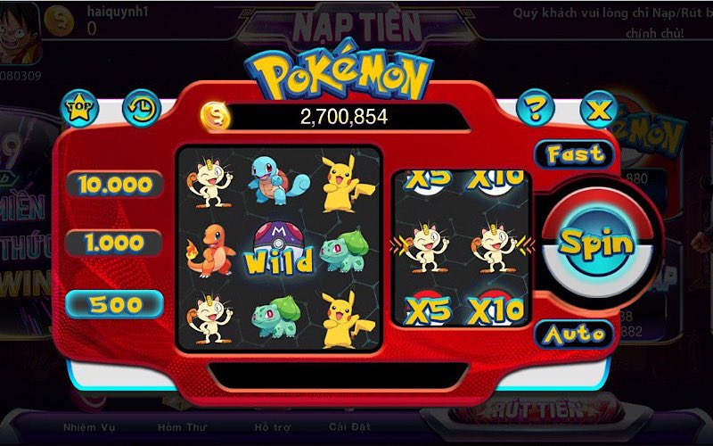 Siêu phẩm nổ hũ Pokemon