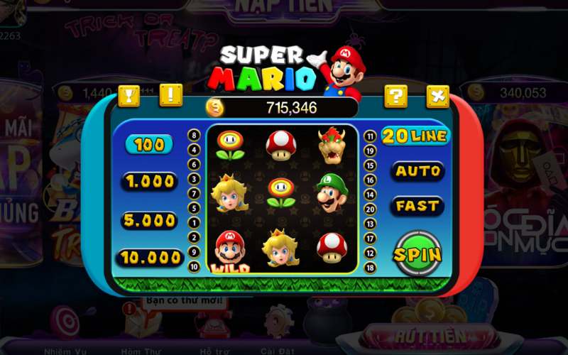 Cách chơi game Super Mario Slots đơn giản cùng 789club